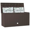vidaXL Boîte de rangement de jardin Marron 114x47x60 cm