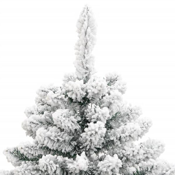 vidaXL Sapin de No&euml;l artificiel &agrave; charni&egrave;res avec neige floqu&eacute;e 150 cm