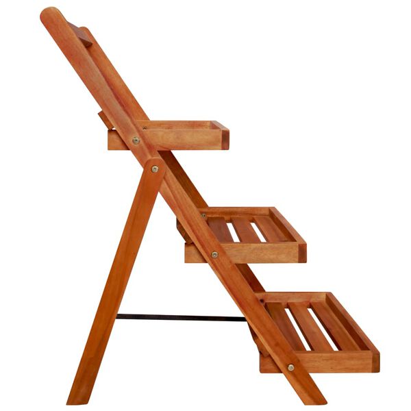 vidaXL Support de jardinière à 3 niveaux 50x63x80 cm Acacia solide