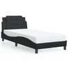 vidaXL Cadre de lit sans matelas Zadar noir 100x190 cm similicuir