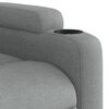 vidaXL Fauteuil de massage inclinable gris clair tissu