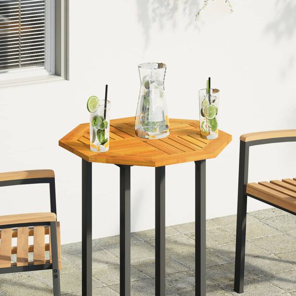 vidaXL Dessus de table 60x60x2 cm octogonal bois massif d'acacia