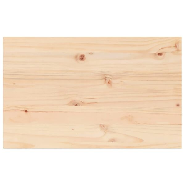 vidaXL Dessus de table 80x50x2,5 cm rectangulaire bois de pin massif