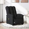 vidaXL Fauteuil inclinable de massage électrique noir tissu