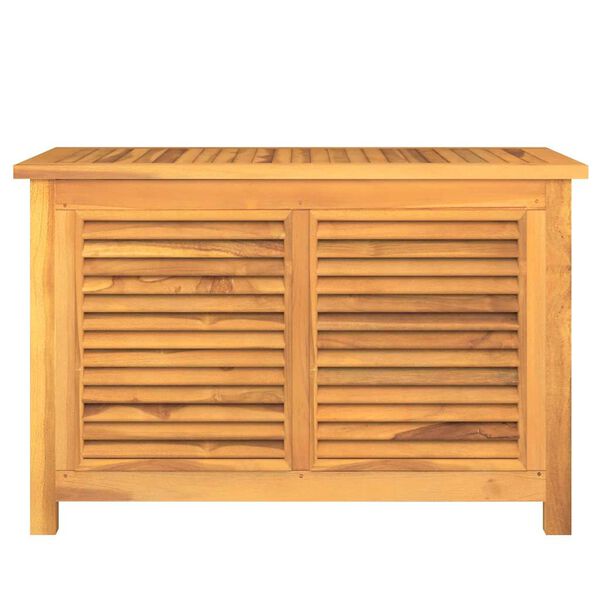 vidaXL Bo&icirc;te de rangement de jardin et sac 90x50x58cm bois massif teck
