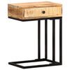 vidaXL Table d'appoint en forme d'U 45x30x61cm Bois de manguier massif