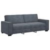 vidaXL Canap&eacute; &agrave; 3 places Gris fonc&eacute; 220x78x84 cm Velours