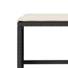 vidaXL Salon de jardin 6 pcs avec coussins noir r&eacute;sine tress&eacute;e