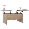 vidaXL Table basse chêne sonoma 80x50x42,5 cm bois d'ingénierie