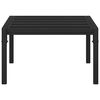 vidaXL Table basse de jardin noir 60x60x35 cm acier