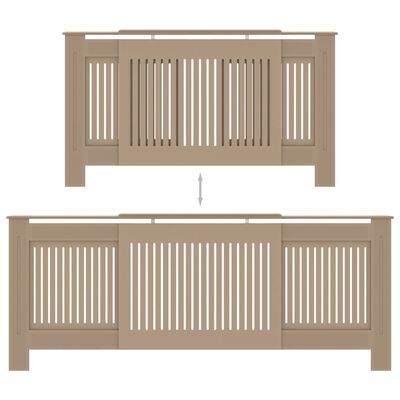 vidaXL Cache-radiateur MDF 205 cm