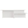 vidaXL Tables basses 2 pcs Blanc 111,5x50x33 cm Bois d'ing&eacute;nierie