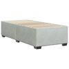 vidaXL Cadre de lit sans matelas gris clair velours