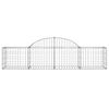vidaXL Paniers &agrave; gabions arqu&eacute;s 8 pcs 200x50x40/60 cm fer galvanis&eacute;