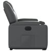 vidaXL Fauteuil inclinable &eacute;lectrique gris similicuir