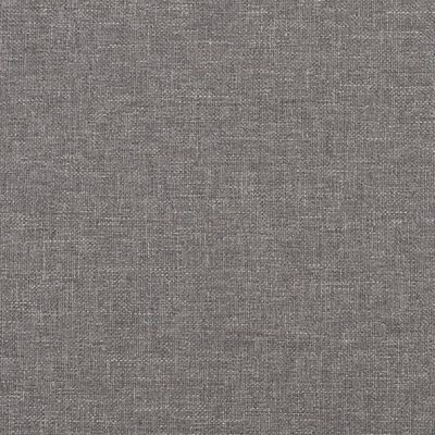 vidaXL Fauteuil avec repose-pied Gris clair 60 cm Tissu