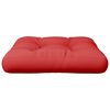 vidaXL Coussin de palette rouge 50x50x12 cm tissu