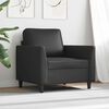 vidaXL Fauteuil Noir 60 cm Similicuir