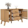 vidaXL Buffet OLDEN marron 114x43x73,5 cm bois massif de pin