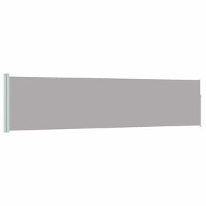vidaXL Auvent lat&eacute;ral r&eacute;tractable de patio 120x500 cm Gris