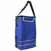 vidaXL Trolley de shopping Bleu 36.5 x 46.5 x 100.5 cm Tissu Oxford