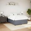 vidaXL Cadre de lit sans matelas gris fonc&eacute; queen velours