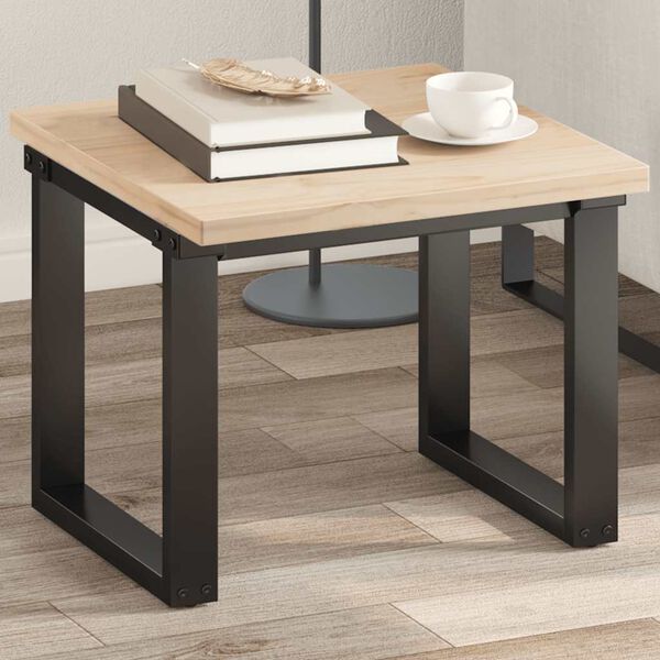 vidaXL Dessus de table 50x50x2,5 cm carr&eacute; bois de pin massif