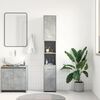 vidaXL Armoire de salle de bain Gris béton Bois d'ingénierie
