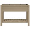 vidaXL Lit sur&eacute;lev&eacute; de jardin marron clair 110x45x79 cm polypropyl&egrave;ne