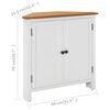 vidaXL Armoire d'angle 80x33,5x78 cm Bois de ch&ecirc;ne massif