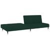 vidaXL Canap&eacute;-lit &agrave; 2 places vert fonc&eacute; velours