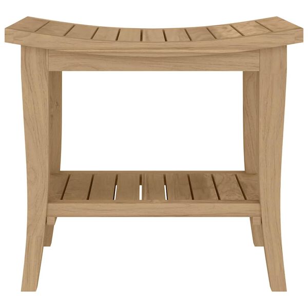 vidaXL Table d'appoint de salle de bain 50x35x45cm bois de teck solide