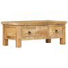vidaXL Table basse 90x45x35 cm Bois de manguier massif