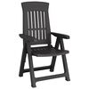 vidaXL Chaises inclinables de jardin lot de 2 anthracite PP