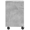 vidaXL Support d'imprimante avec roulettes gris béton 41x32x48 cm