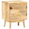 vidaXL Table de chevet 40x30x50 cm Bois de manguier massif