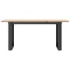 vidaXL Table basse cadre en O 90x40x45 cm bois de pin massif et acier