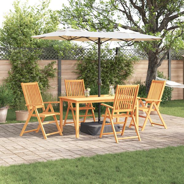 vidaXL Ensemble de salle à manger pour jardin 9 pcs Marron