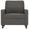 vidaXL Fauteuil Gris fonc&eacute; 60 cm Velours