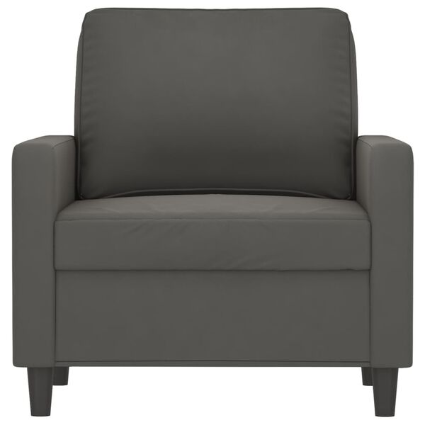 vidaXL Fauteuil Gris fonc&eacute; 60 cm Velours