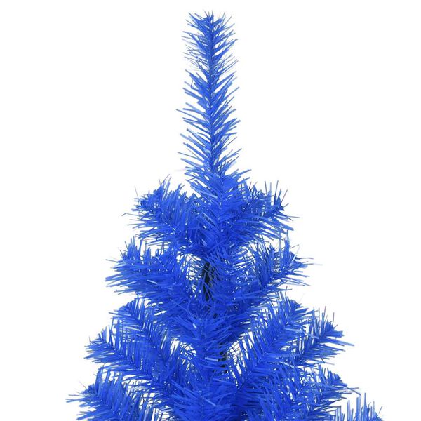 vidaXL Sapin de No&euml;l artificiel avec support bleu 240 cm PVC