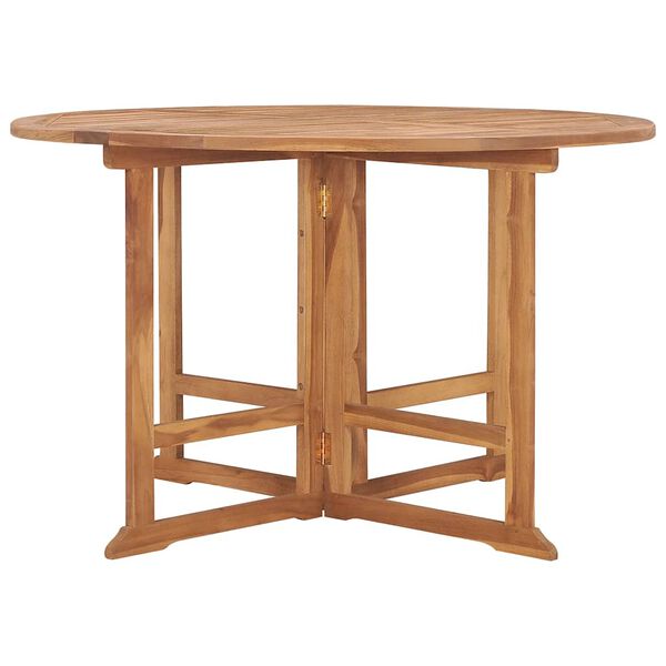vidaXL Mobilier à dîner d'extérieur pliable 5 pcs Bois solide de teck