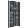 vidaXL Portail de jardin Anthracite 100x200 cm Acier Design carr&eacute;
