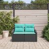 vidaXL Canap&eacute; de jardin Gris 123 x 62 x 69 cm polyrotin
