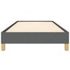 vidaXL Cadre de lit gris fonc&eacute; 100x190 cm tissu