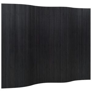 vidaXL Cloison de séparation noir 165x250 cm bambou