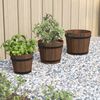 vidaXL Ensemble de jardini&egrave;re godet 3 pcs bois massif de sapin