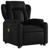 vidaXL Fauteuil inclinable de massage noir similicuir