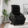 vidaXL Fauteuil inclinable de massage électrique noir similicuir