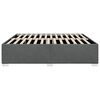 vidaXL Cadre de lit sans matelas gris foncé tissu
